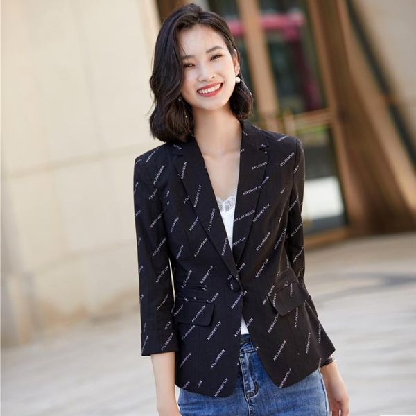 fashion casual female black blazer women clothes office ladies jackets styles, White;black
fashion casual female black blazer women clothes office ladies jackets styles, White;black