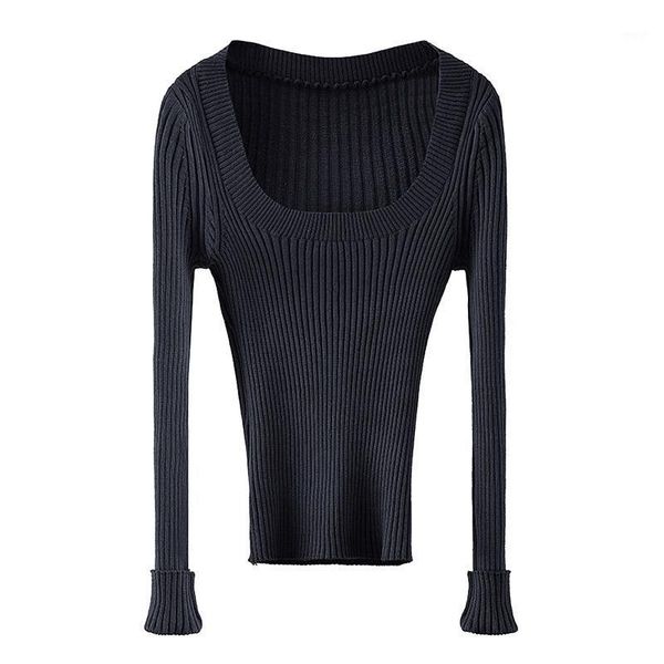 women's sweaters slim knit womens square collar sweater tight-fitting long sleeved bottoming shirt autumn and winter lady jumpers blue1, White;black
women's sweaters slim knit womens square collar sweater tight-fitting long sleeved bottoming shirt autumn and winter lady jumpers blue1, White;black