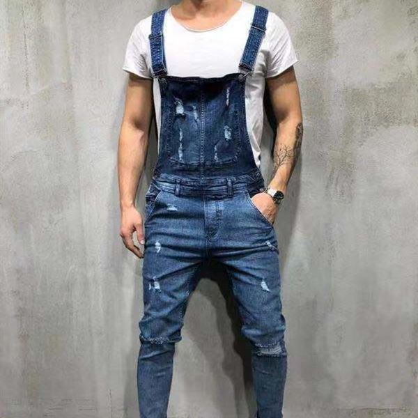 jeans men's overalls ripped trousers new tapered pants men's trendy workwear jumpsuit suspender jeans, Blue
jeans men's overalls ripped trousers new tapered pants men's trendy workwear jumpsuit suspender jeans, Blue