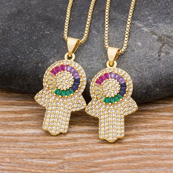 new arrival micro pave crystal cz stone hamsa hand evil eye pendant choker necklace women collier couple jewelry gift, Silver
new arrival micro pave crystal cz stone hamsa hand evil eye pendant choker necklace women collier couple jewelry gift, Silver