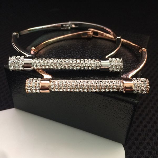 designer new full diamond cylindrical bracelet luxury jewelry ladies bracelet simple stainless steel bracelet ladies jewelry, Golden;silver
designer new full diamond cylindrical bracelet luxury jewelry ladies bracelet simple stainless steel bracelet ladies jewelry, Golden;silver