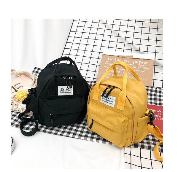 fashionable bag simple contrast color canvas bag multifunctional ladies backpack mini personality handbag
fashionable bag simple contrast color canvas bag multifunctional ladies backpack mini personality handbag