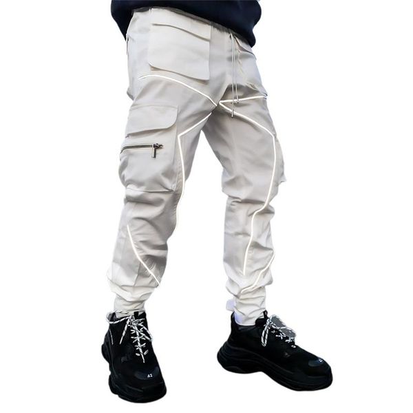 spring autumn cargo pants men fashion hip hop cool high street joggers nighttime reflective trousers casual men's sweatpants 3csh, Black
spring autumn cargo pants men fashion hip hop cool high street joggers nighttime reflective trousers casual men's sweatpants 3csh, Black