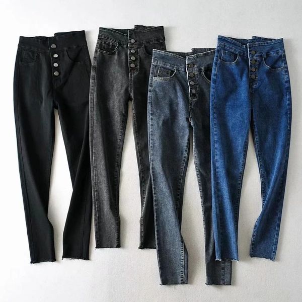 high waist jeans women 2021 spring autumn skinny jeans button slim ladies denim pencil pants full length streetwea trousers, Blue
high waist jeans women 2021 spring autumn skinny jeans button slim ladies denim pencil pants full length streetwea trousers, Blue