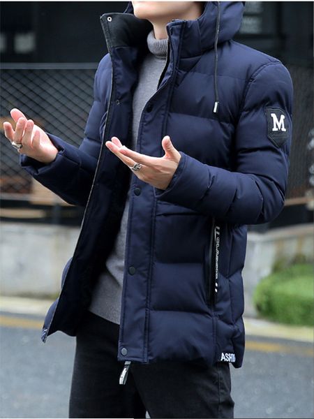 mid-length cotton-padded 2020 winter casual plus velvet down jacket youth warmth men's padded, Black
mid-length cotton-padded 2020 winter casual plus velvet down jacket youth warmth men's padded, Black