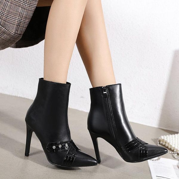shoes woman flat boots winter footwear boots-women round toe low leather 2020 autumn mid-calf ladies pointy rock high heel, Black
shoes woman flat boots winter footwear boots-women round toe low leather 2020 autumn mid-calf ladies pointy rock high heel, Black