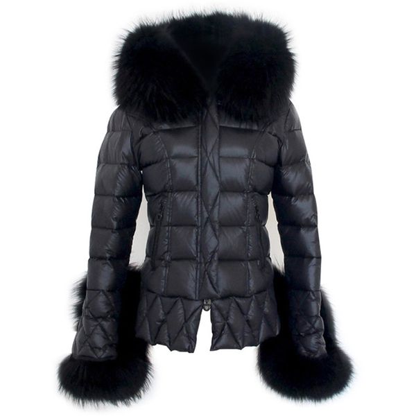 new faye wong same style star super big raccoon fur collar slim down jacket short women winter 201217, Black
new faye wong same style star super big raccoon fur collar slim down jacket short women winter 201217, Black