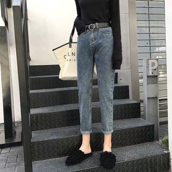 women's jeans 2021 autumn women high waist stretchy pants fashion slim washed streetwear boyfriend casual denim trousers e3391, Blue
women's jeans 2021 autumn women high waist stretchy pants fashion slim washed streetwear boyfriend casual denim trousers e3391, Blue