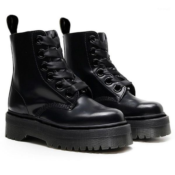 boots punk style ankle for women genuine leather platform spring autumn fashion motorcycle shoes1, Black
boots punk style ankle for women genuine leather platform spring autumn fashion motorcycle shoes1, Black