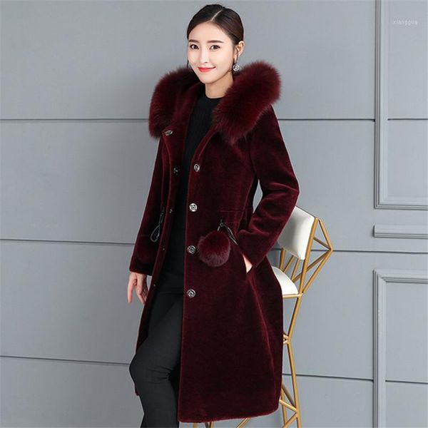 2019 women's mid-length coat plus size thick fake fur coat slim fashion thick warm1, Black
2019 women's mid-length coat plus size thick fake fur coat slim fashion thick warm1, Black