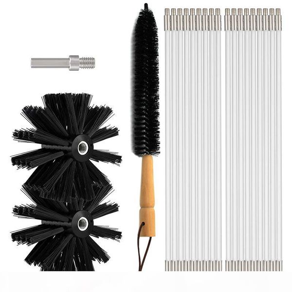 dryer vent cleaner 24 feet, flexible 18 rods dry duct cleaning kit chimney brush with 2 brush heads and dryer lint brush
dryer vent cleaner 24 feet, flexible 18 rods dry duct cleaning kit chimney brush with 2 brush heads and dryer lint brush