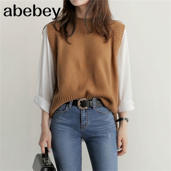 women sweater o neck knitted vest solid vintage elegant thick warm pullover female autumn winter jumper fashion korean 201211, Black;white
women sweater o neck knitted vest solid vintage elegant thick warm pullover female autumn winter jumper fashion korean 201211, Black;white