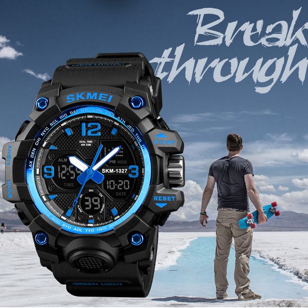 men military casual sport watch fashion chrono 5bar waterproof watches digital electronic wristwatches male relogio masculino, Slivery;brown
men military casual sport watch fashion chrono 5bar waterproof watches digital electronic wristwatches male relogio masculino, Slivery;brown