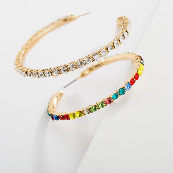 elegant hoops women's earrings metal zircon set colorful earring fashion trend gift dance party aesthetic jewelry accessories, Golden;silver
elegant hoops women's earrings metal zircon set colorful earring fashion trend gift dance party aesthetic jewelry accessories, Golden;silver