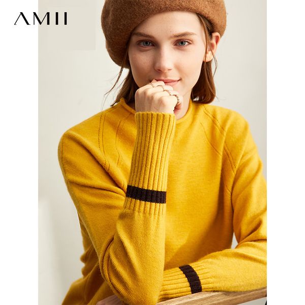 amii spring semi-turtleneck knit sweater women causal oneck full sleeves loose pullover 11930334 lj201127, White;black
amii spring semi-turtleneck knit sweater women causal oneck full sleeves loose pullover 11930334 lj201127, White;black