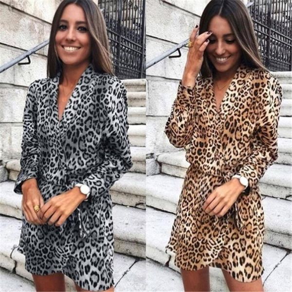 women leopard v neck lace up wrap dress ladies evening party dress pary waist autumn clothes for women 2021 new1, Black;gray
women leopard v neck lace up wrap dress ladies evening party dress pary waist autumn clothes for women 2021 new1, Black;gray