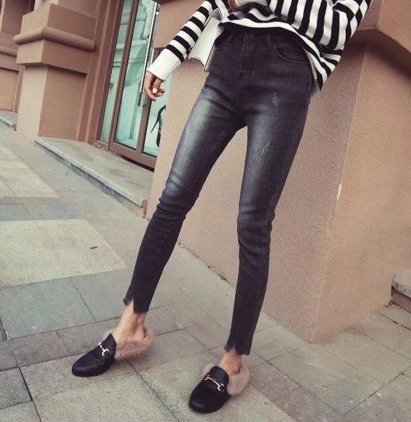 bleached scratched jean pants slim women ankle- length vintage bulift high waisted jeans skinnyfashion pencil pants, Blue
bleached scratched jean pants slim women ankle- length vintage bulift high waisted jeans skinnyfashion pencil pants, Blue