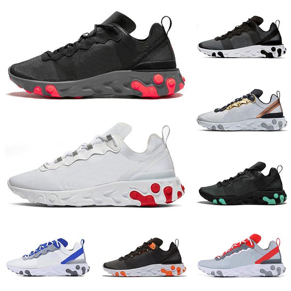 2021 react element 55 men women running shoes triple black white green orange royal red mens trainers sports sneakers, White;red
2021 react element 55 men women running shoes triple black white green orange royal red mens trainers sports sneakers, White;red