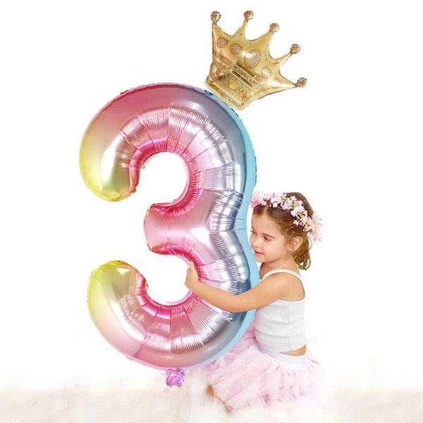 2pcs 30 inch rainbow number foil balloons happy birthday party decorations kids toy gradient digit birthday anniversary balloon
2pcs 30 inch rainbow number foil balloons happy birthday party decorations kids toy gradient digit birthday anniversary balloon
