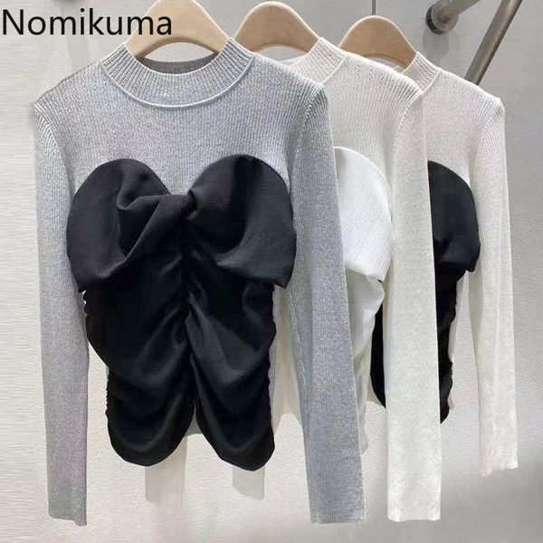 nomikuma contrast color casual autumn t shirt women fake two piece patchwork long sleeve korean chic tshirts female ropa 3d251, White
nomikuma contrast color casual autumn t shirt women fake two piece patchwork long sleeve korean chic tshirts female ropa 3d251, White