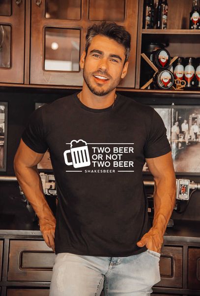 or not two beer men's summer t-shirt tees funny casual short sleeve fashion design drink bar male o-neck t shirt, White;black
or not two beer men's summer t-shirt tees funny casual short sleeve fashion design drink bar male o-neck t shirt, White;black