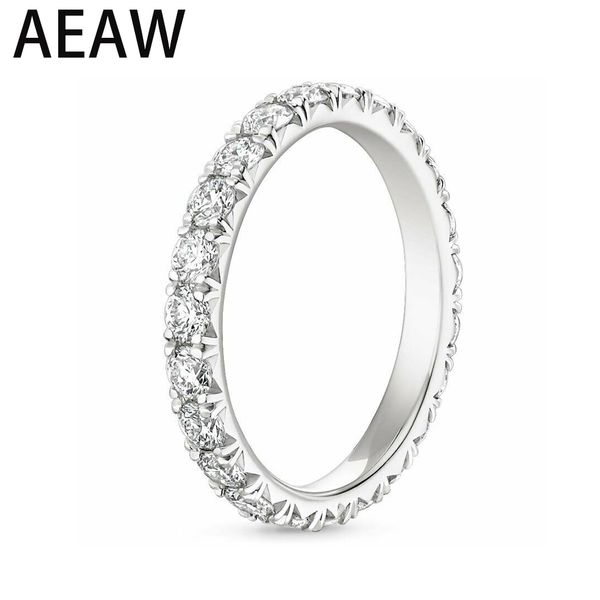 aew solid 14k 585 white gold 1.2ctw 2mm df color eternity wedding band moissanite for women ladies ring q1218, Golden;silver 
aew solid 14k 585 white gold 1.2ctw 2mm df color eternity wedding band moissanite for women ladies ring q1218, Golden;silver