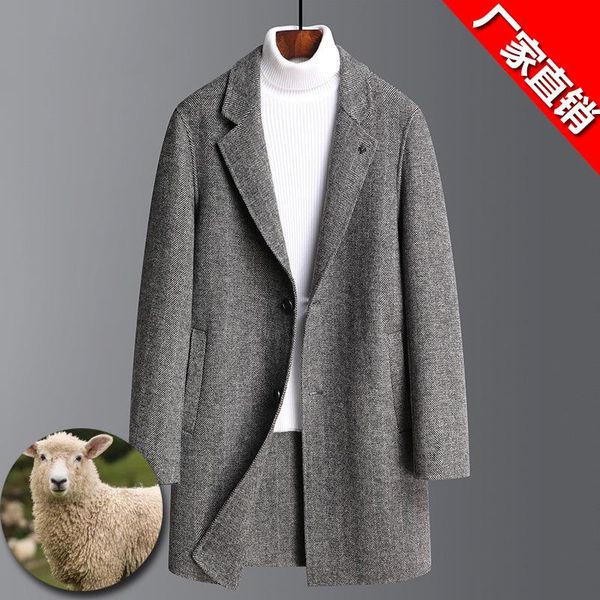 men's trench coats simple double faced woolen overcoat for thick medium length woollen coat windbreaker, Tan;black
men's trench coats simple double faced woolen overcoat for thick medium length woollen coat windbreaker, Tan;black