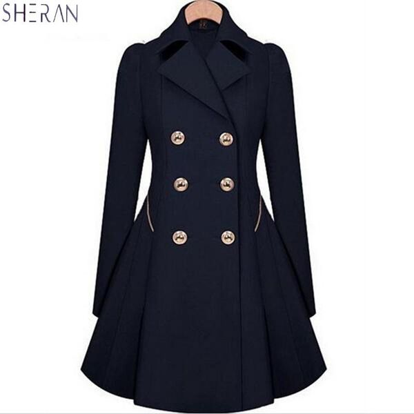 women's trench coats sheran coat slim classic waist was thin female plus size for women 2021 spring overcoat, Tan;black
women's trench coats sheran coat slim classic waist was thin female plus size for women 2021 spring overcoat, Tan;black
