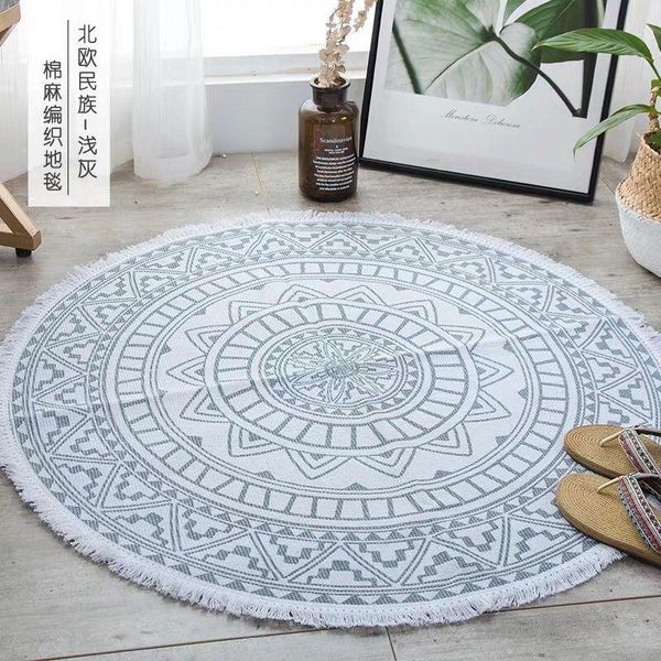 carpets national style round rug decor kids play bedroom area prayer yoga mat bohemia cotton linen carpet for living room
carpets national style round rug decor kids play bedroom area prayer yoga mat bohemia cotton linen carpet for living room