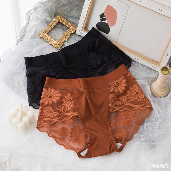 new style lace underwear women's gauze transparent mid waist briefs, Black;pink
new style lace underwear women's gauze transparent mid waist briefs, Black;pink