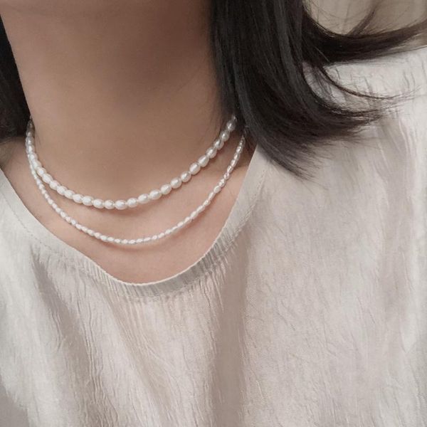 chokers natural freshwater 4-7mm pearl necklace 45cm/50cm 925 sterling silver choker jewelry for women collier femme collar, Golden;silver
chokers natural freshwater 4-7mm pearl necklace 45cm/50cm 925 sterling silver choker jewelry for women collier femme collar, Golden;silver