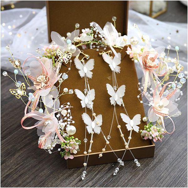 fairy flower headdress women butterfly hairbands wedding bride garland, Golden;silver
fairy flower headdress women butterfly hairbands wedding bride garland, Golden;silver