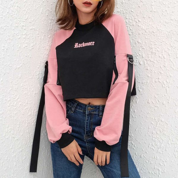 2020 new style sanitary work fall clothes pocket stitching gothic letter women's sweater, Black
2020 new style sanitary work fall clothes pocket stitching gothic letter women's sweater, Black