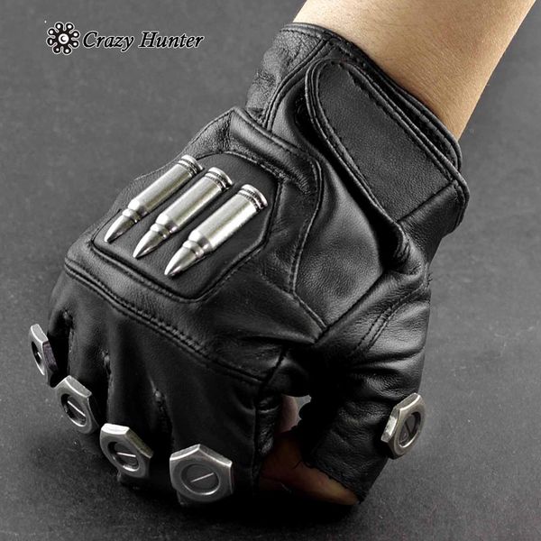 steampunk bullet vintage mens fingerless leather gloves cosplay custome party 201021, Blue;gray
steampunk bullet vintage mens fingerless leather gloves cosplay custome party 201021, Blue;gray