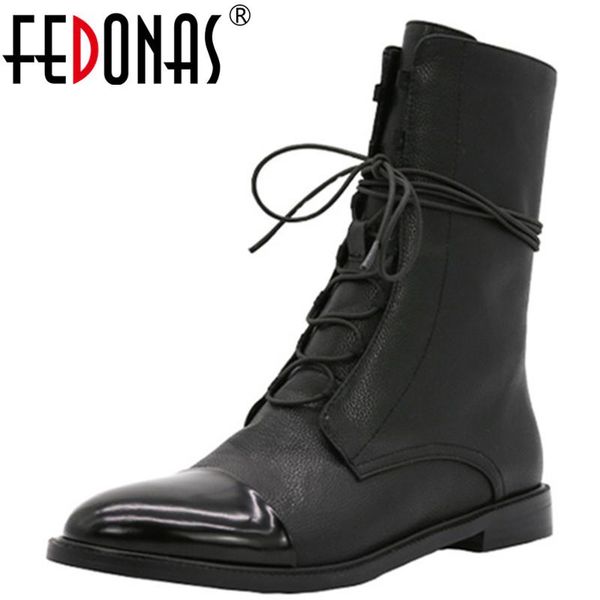 boots fedonas brand design women autumn winter genuine leather casual party basic shoes woman cross-tied round toe short, Black
boots fedonas brand design women autumn winter genuine leather casual party basic shoes woman cross-tied round toe short, Black