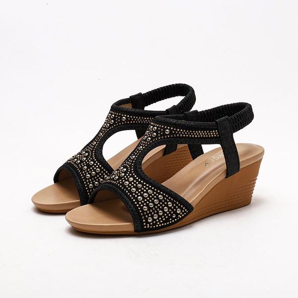 sandals women wedges ladies high heel shoes soft leather fashion t style crystal design female pumps large plus size 36-42, Black
sandals women wedges ladies high heel shoes soft leather fashion t style crystal design female pumps large plus size 36-42, Black