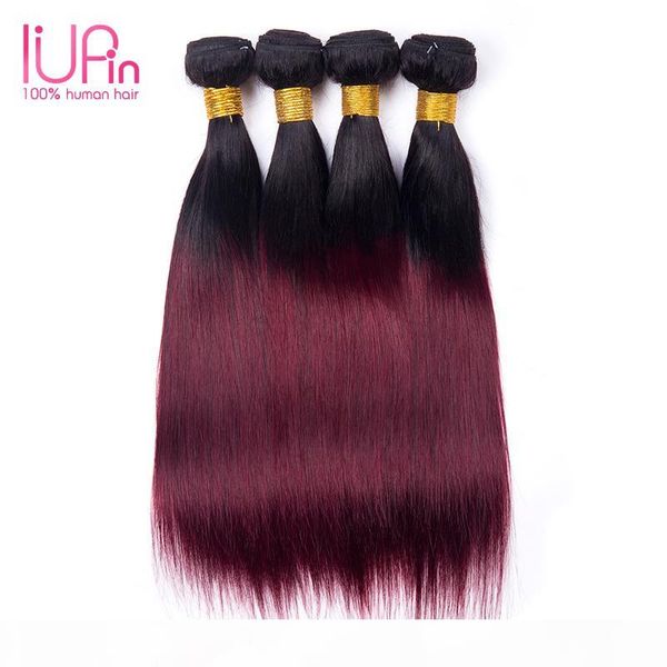 ombre human hair bundle 4 pieces brazilian straight weaves two-tone 1b-99j straight hair weaving peruvian malaysian indian virgin ombre hair, Black
ombre human hair bundle 4 pieces brazilian straight weaves two-tone 1b-99j straight hair weaving peruvian malaysian indian virgin ombre hair, Black