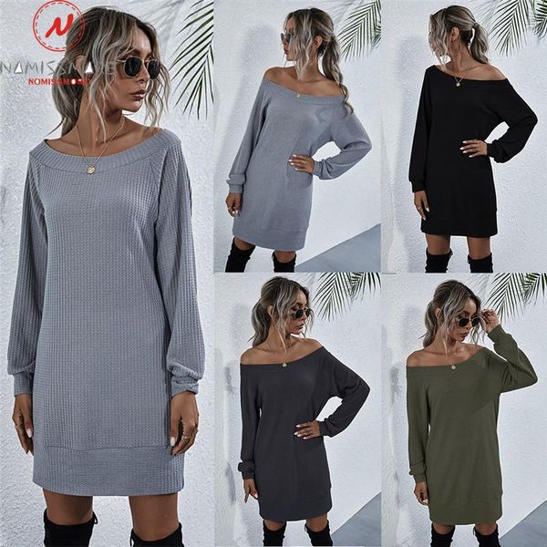 fashion women solid mini dress patchwork design slash neck long sleeve mid waist spring autumn casaul loose pullovers dress, Black;gray
fashion women solid mini dress patchwork design slash neck long sleeve mid waist spring autumn casaul loose pullovers dress, Black;gray