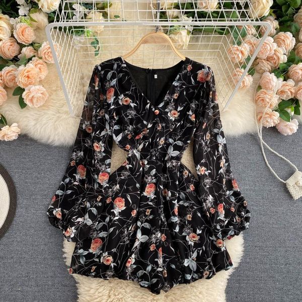 2021 new singiny impression sweet female overalls neck puff coveralls bohemian autumn printing long short vgf1, Black;white
2021 new singiny impression sweet female overalls neck puff coveralls bohemian autumn printing long short vgf1, Black;white