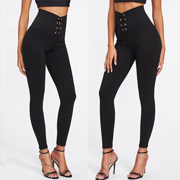 womens high elasticity trousers slim high waist bandage tight pants pantalones mujer black ladies slim clothing bl, Black;white
womens high elasticity trousers slim high waist bandage tight pants pantalones mujer black ladies slim clothing bl, Black;white