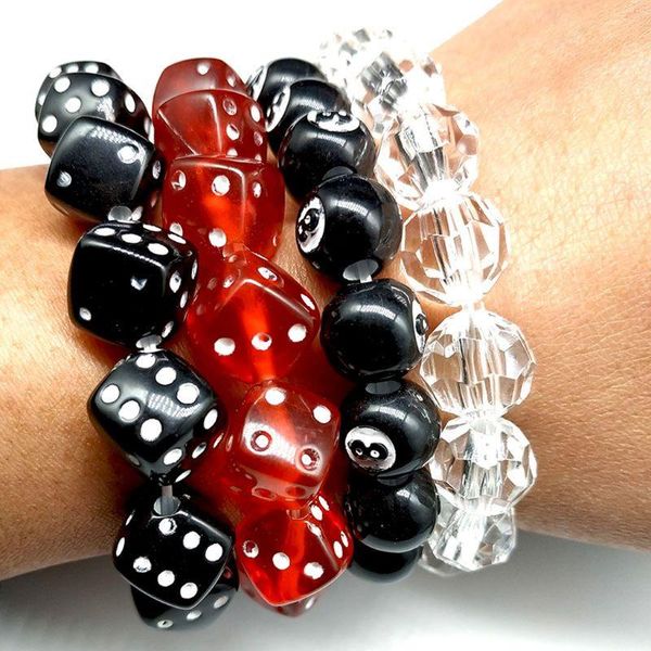 colorful acrylic dice beads stretch bracelets funny game lucky dice bracelets women fashion jewerly, Golden;silver
colorful acrylic dice beads stretch bracelets funny game lucky dice bracelets women fashion jewerly, Golden;silver