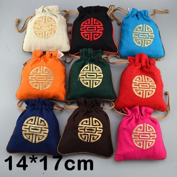 gift wrap 14x17cm 50pcs embroidery lucky cotton drawstring large bag christmas wedding party favor linen jewelry pouches
gift wrap 14x17cm 50pcs embroidery lucky cotton drawstring large bag christmas wedding party favor linen jewelry pouches