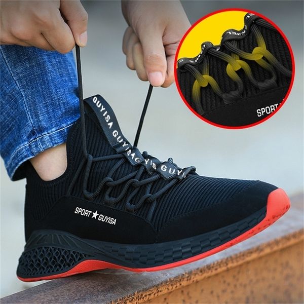 male autumn steel toe work safety puncture proof security boots anti-smashing industrial shoes for men winter sneakers y200915, Black;brown
male autumn steel toe work safety puncture proof security boots anti-smashing industrial shoes for men winter sneakers y200915, Black;brown