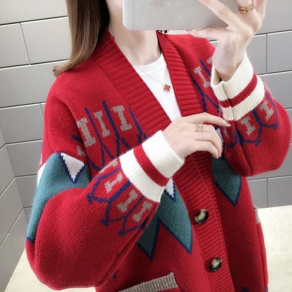 cardigan women's sweater women's spring new style knitwear, White
cardigan women's sweater women's spring new style knitwear, White