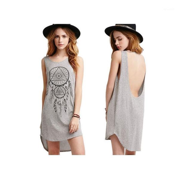 casual dresses women's halter sleeveless vest printing backless leisure round neck dress1, Black;gray
casual dresses women's halter sleeveless vest printing backless leisure round neck dress1, Black;gray