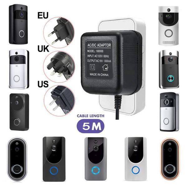 110v-240v converter adapter 18v ac transformer for wifi wireless doorbell camera ip video intercom ring power adapter eu/us/uk1
110v-240v converter adapter 18v ac transformer for wifi wireless doorbell camera ip video intercom ring power adapter eu/us/uk1