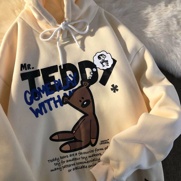 autumn 2020 new korean loose pullover sweater coat girl student bear print long sleeve couple's wear, Black
autumn 2020 new korean loose pullover sweater coat girl student bear print long sleeve couple's wear, Black