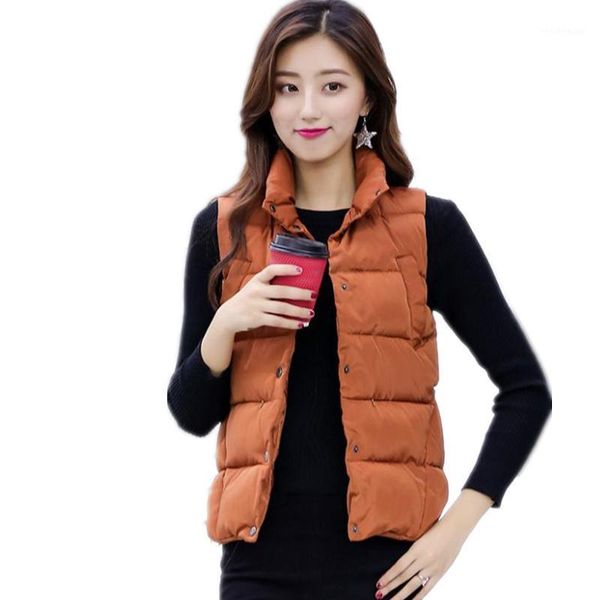 2020fashion new autumn winter women short vest female down cotton stand-collar button vest outerwear casual waistcoat cq22401, Black;white
2020fashion new autumn winter women short vest female down cotton stand-collar button vest outerwear casual waistcoat cq22401, Black;white