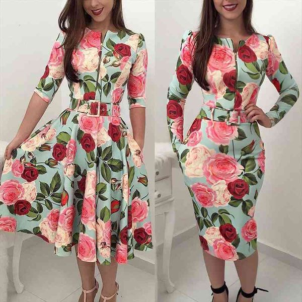 fashion women dress floral o neck long sleeve high waist zipper dress ladies party clubwear femme clothes autumn, Black;gray
fashion women dress floral o neck long sleeve high waist zipper dress ladies party clubwear femme clothes autumn, Black;gray