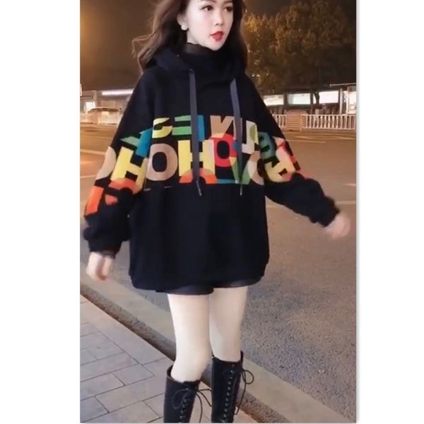 nice 2021 new long black hoodie nightgown woman in winter kpop style women's clothes streetwear ndt6 23z4
nice 2021 new long black hoodie nightgown woman in winter kpop style women's clothes streetwear ndt6 23z4